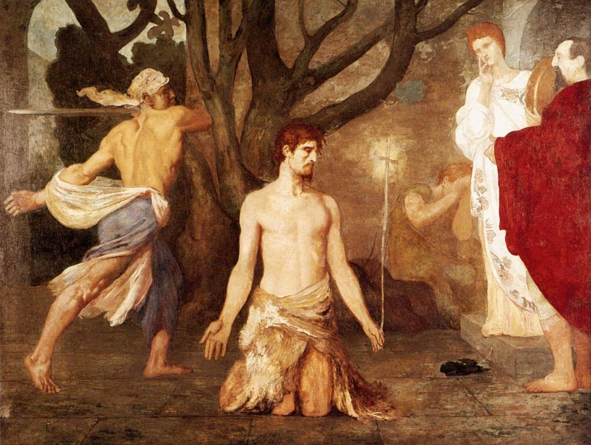 Pierre Puvis de Chavannes - La decollazione di San Giovanni Battista, National Gallery, Londra